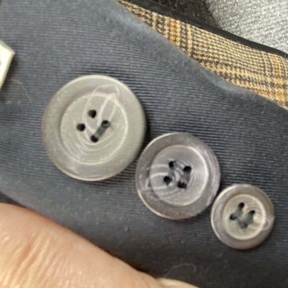 Vtg‎ Misty Harbor Trench coat Men’s 44 Reg Blue Removable Liner Belt All Weather - Picture 16 of 16